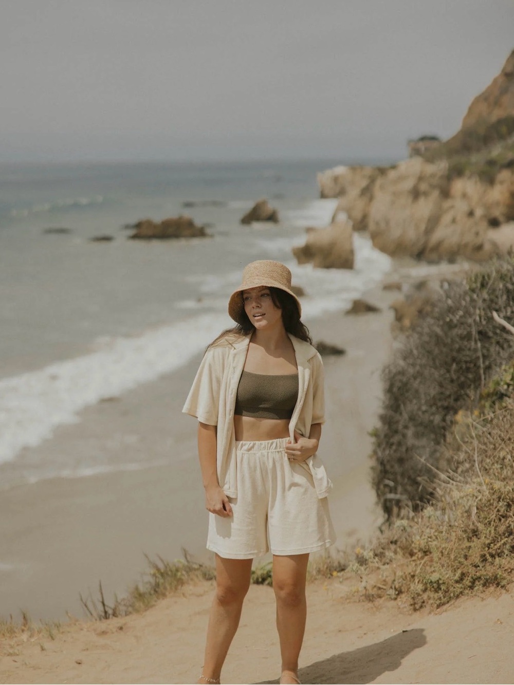 Altair the Label - Playa Terry Cloth Button Down | Sand